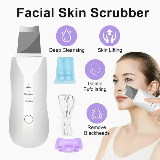Ultrasonic Skin Scrubber | Deep Cleansing & Refresh