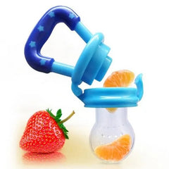 Pack of 2 | Baby Silicone Squeeze Spoon Feeder with Fruit Pacifier