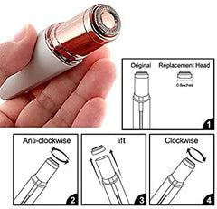2-in-1 Flawless Hair Remover & Eyebrow Trimmer – Painless & Rechargeable Beauty Tool for Women